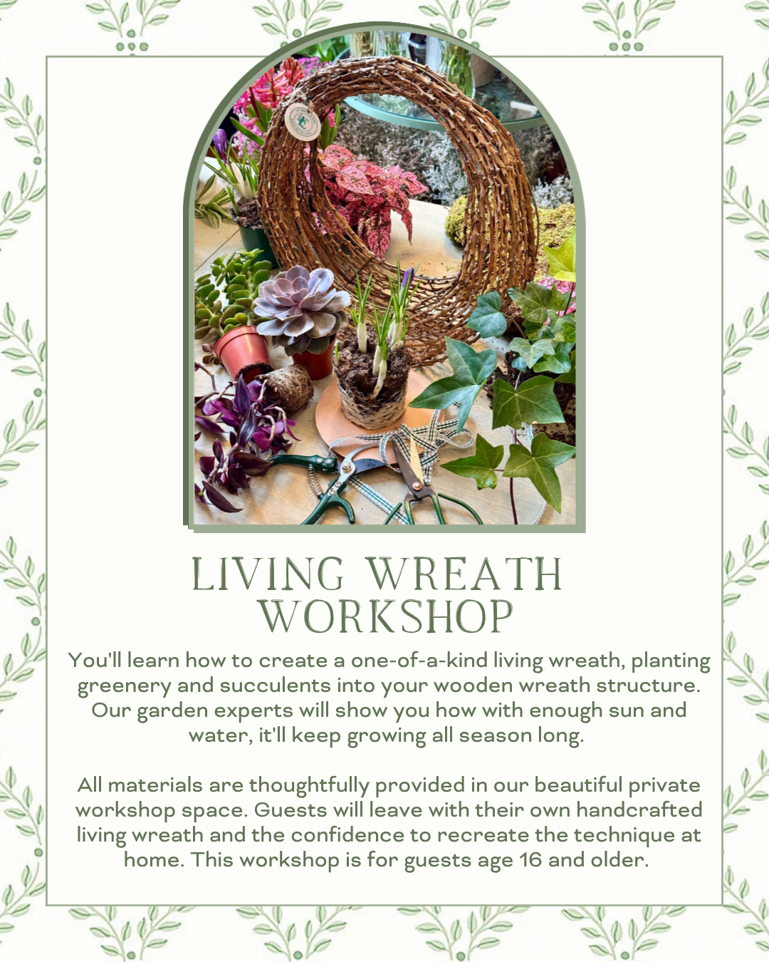 Living Wreath Workshop